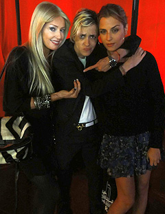 Christian with Sam and Charlotte Ronson